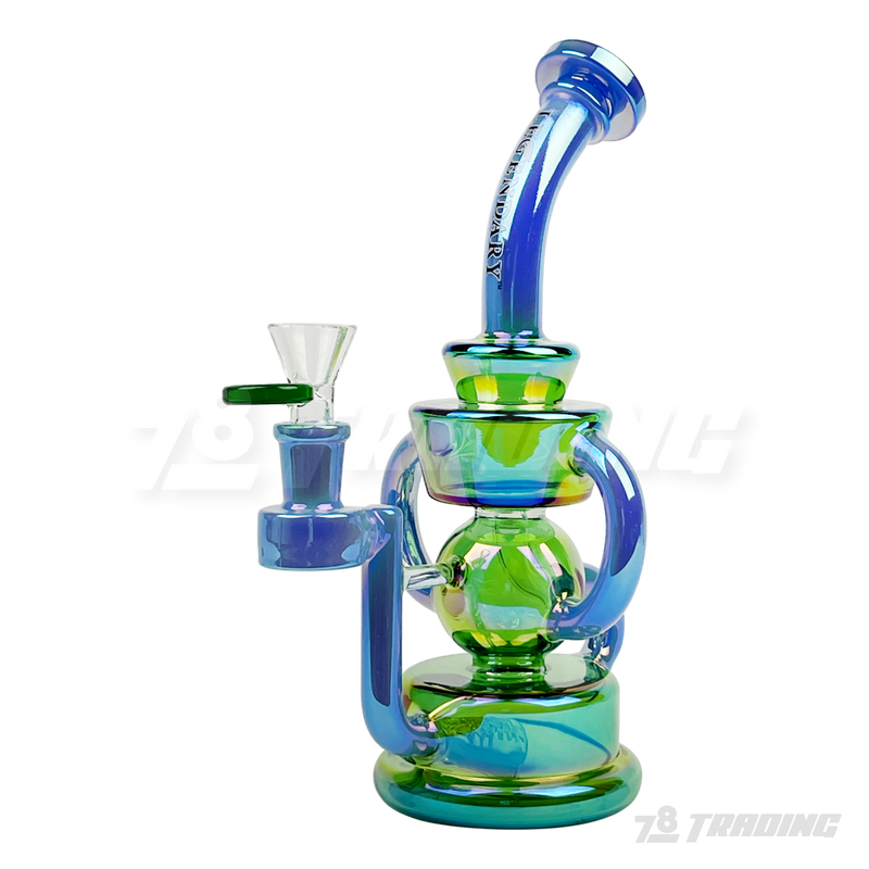 Legendary Glass Metallic Chrome Recycler LG334
