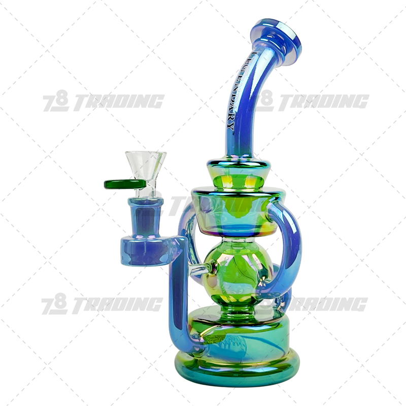 Legendary Glass Metallic Chrome Recycler LG334