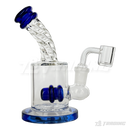 Twist Glass 6inches Bent Neck Glass Rig with Diffuser - RM140