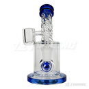 Twist Glass 6inches Bent Neck Glass Rig with Diffuser - RM140