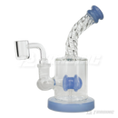 Twist Glass 6inches Bent Neck Glass Rig with Diffuser - RM140