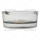 Round Glass Ashtray 6pcs Display - SKULL