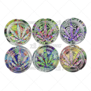 Round Glass Ashtray 6pcs Display - LEAF