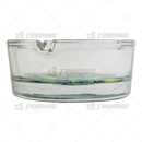 Round Glass Ashtray 6pcs Display - LEAF