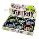 Round Glass Ashtray 6pcs Display - LEAF