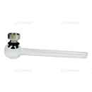 Tar Catching Dry Pipe - 5.5" Glass Tube Pipe with Metal Screen 24pcs / Box