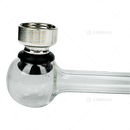 Tar Catching Dry Pipe - 5.5" Glass Tube Pipe with Metal Screen 24pcs / Box