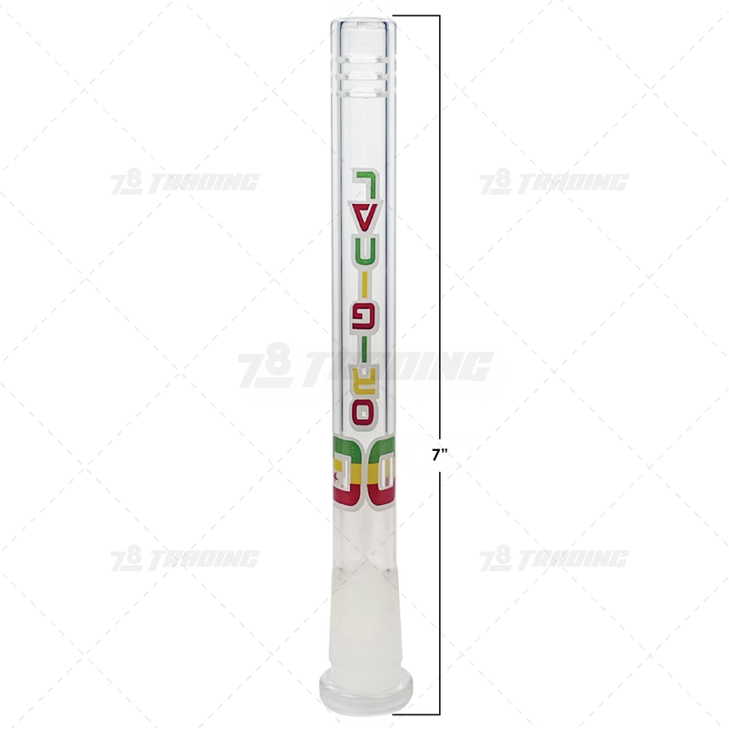 OG Original Glass Open Ended 6 Slits Downstem - RASTA