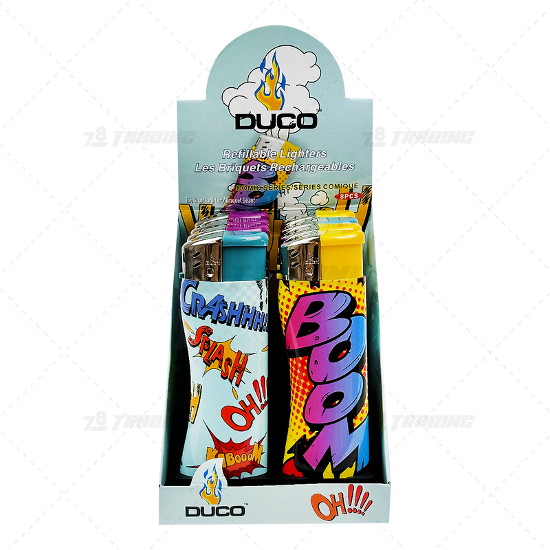 DUCO XL Lighter 7" COMIC 8pcs / Display