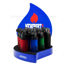 New Port ZERO Single Flame Torch Transparent - 12pc Display