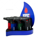 New Port ZERO Single Flame Torch Transparent - 12pc Display