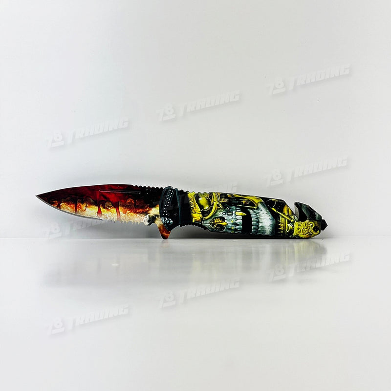 3D Skull Blade / Skull Print on Handle KS1820 - 3Colors