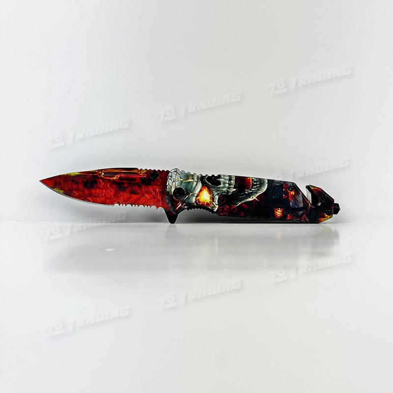 3D Skull Blade / Skull Print on Handle KS1820 - 3Colors