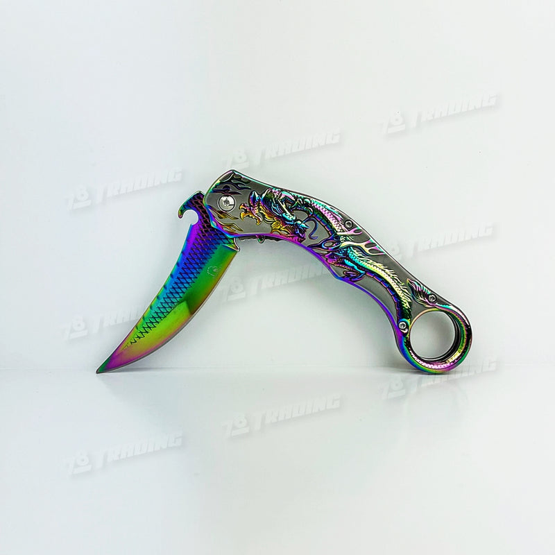 3D Dragon Pattern Handle KS3005 - 3 Colors