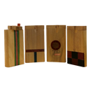 Wood Dugout with One Hitter 4inch Light Brown