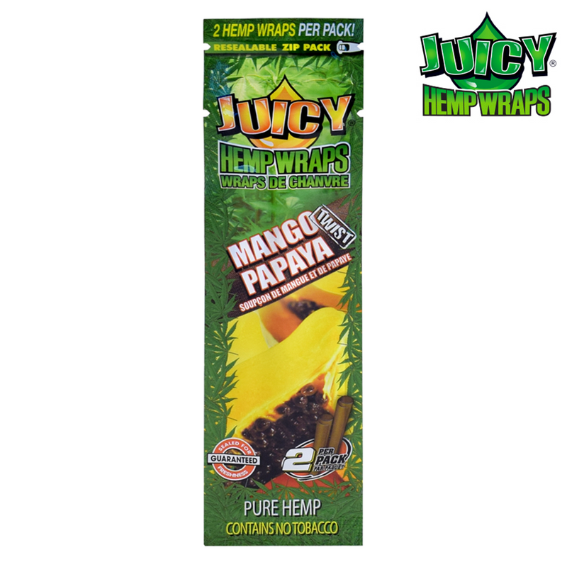 JUICY HEMP WRAPS – MANGO PAPAYA TWIST