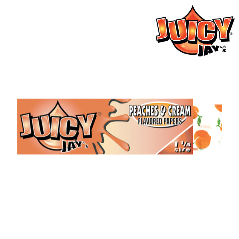 Juicy Jay’s Peach & Cream Flavoured Rolling Papers 1 1/4