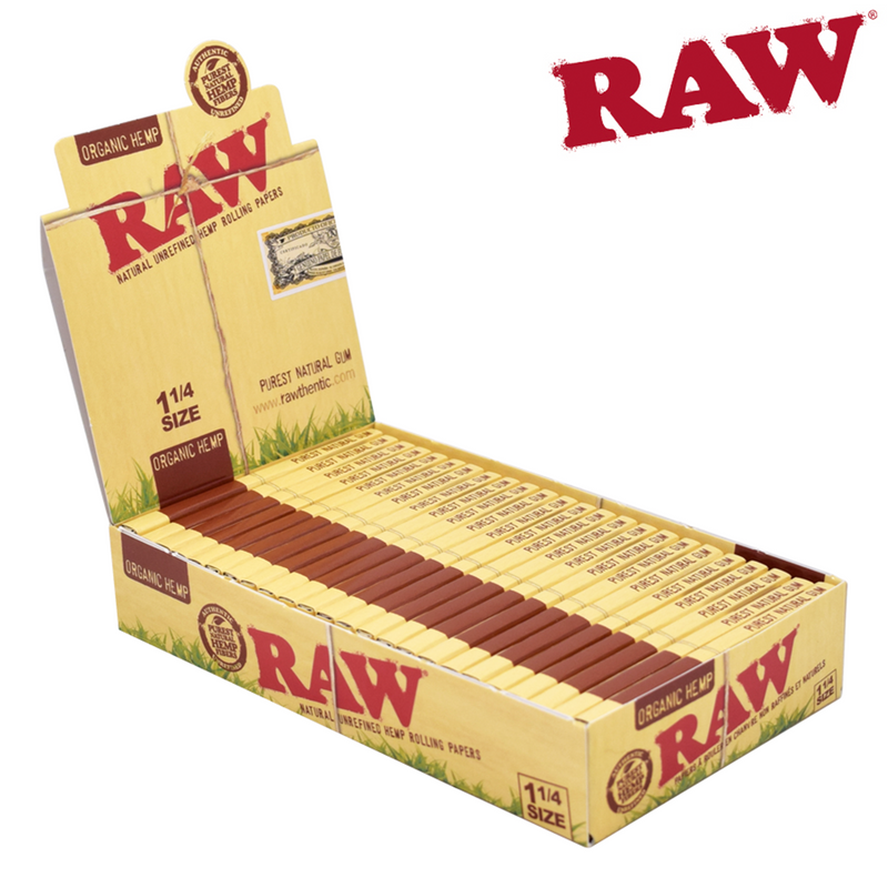 RAW Organic Hemp 1 1/4" ROLLING PAPERS