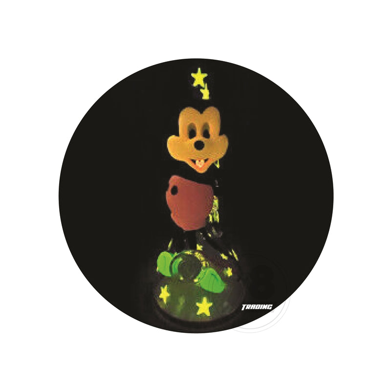 3D Art Glow In Dark Glass Beaker - Mickey Mouse