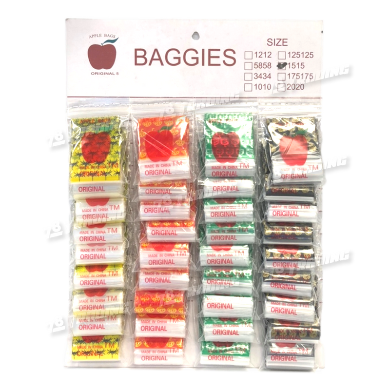 Hangable Display Assorted Design Baggies 1515 Size - 576 Sheets