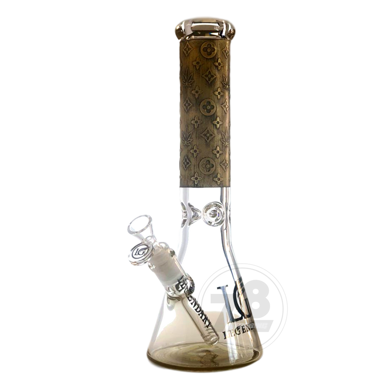 Legendary Glass LG151 Pattern Beaker GOLD