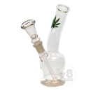 Non Brand Simple Leaf Clear Mini Pipe NEP1041