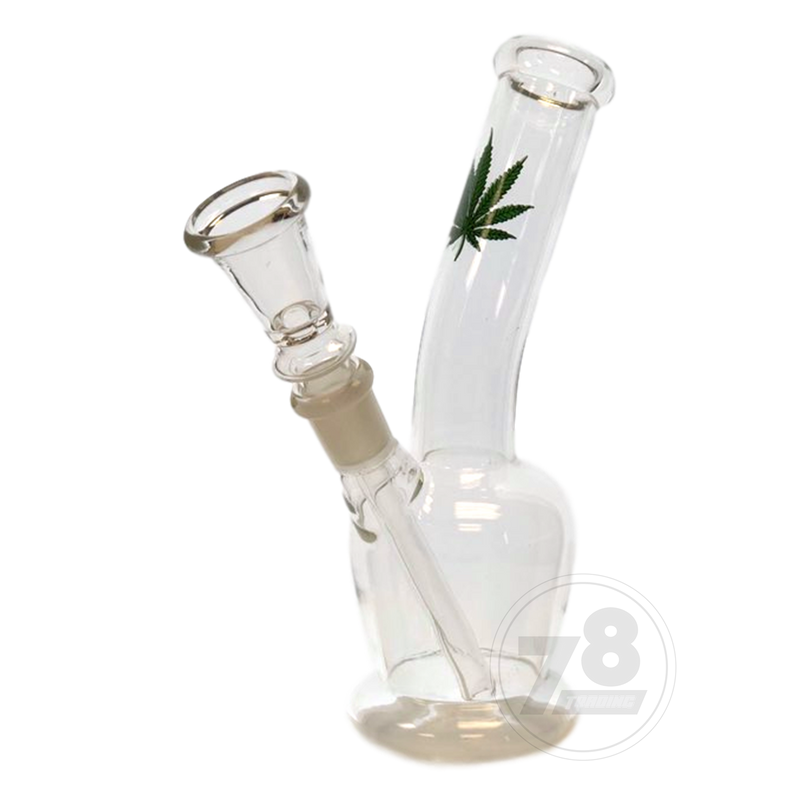 Non Brand Simple Leaf Clear Mini Pipe NEP1041