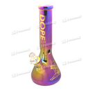 DOPE Metallic Chrome Beaker 13" w/Marijuana Pendant Key Chain - BATMAN