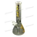 DOPE Metallic Chrome Beaker 13" w/Marijuana Pendant Key Chain - HARLEY QUINN