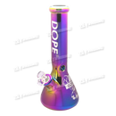 DOPE Metallic Chrome Beaker 13" w/Marijuana Pendant Key Chain - HARLEY QUINN