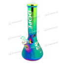 DOPE Metallic Chrome Beaker 13" w/Marijuana Pendant Key Chain - JOKER