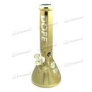 DOPE Metallic Chrome Beaker 13" w/Marijuana Pendant Key Chain - JOKER