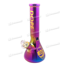 DOPE Metallic Chrome Beaker 13" w/Marijuana Pendant Key Chain - SUPER MARIO