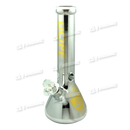 DOPE Metallic Chrome Beaker 13" w/Marijuana Pendant Key Chain - SUPER MARIO