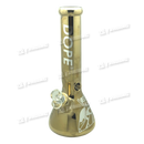 DOPE Metallic Chrome Beaker 13" w/Marijuana Pendant Key Chain - DEADPOOL