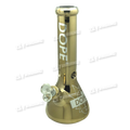 DOPE Metallic Chrome Beaker 13" w/Marijuana Pendant Key Chain - RICK N MORTY
