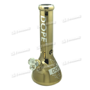 DOPE Metallic Chrome Beaker 13" w/Marijuana Pendant Key Chain - RICK N MORTY