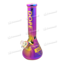 DOPE Metallic Chrome Beaker 13" w/Marijuana Pendant Key Chain - RICK N MORTY