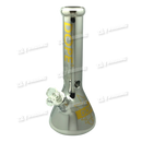 DOPE Metallic Chrome Beaker 13" w/Marijuana Pendant Key Chain - RICK N MORTY