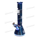 INFINITI GLASS Metallic Chrome Snowflake Pattern 14" 7mm - 6Colors