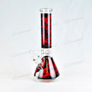 Infiniti Glass Skull Decal Beaker 14inches - 5 Colors