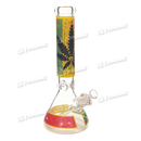 Colorful Leaf Pattern Beaker 14inches 7mm - 5 Designs