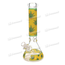 Colorful Leaf Pattern Beaker 14inches 7mm - 5 Designs