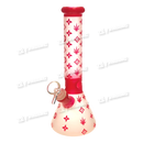 INFINITI GLASS Colorful Monogram Pattern Beaker 10" 5mm GP1875 - 3Colors