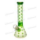 INFINITI GLASS Colorful Monogram Pattern Beaker 10" 5mm GP1875 - 3Colors