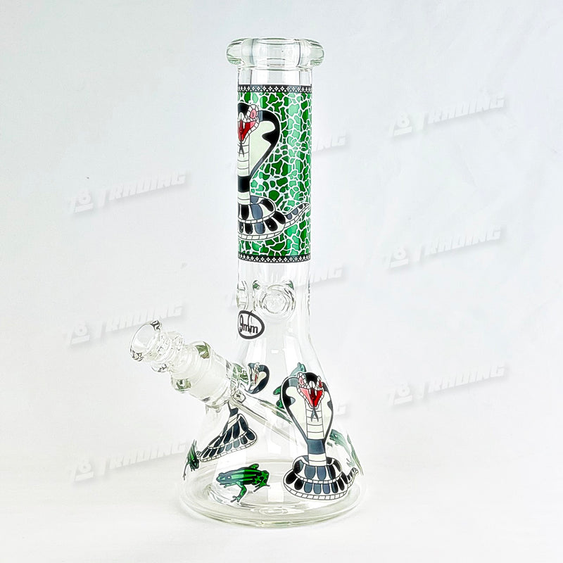 Cobra Decal Glow In The Dark Beaker 12inches 9MM - 6 Designs