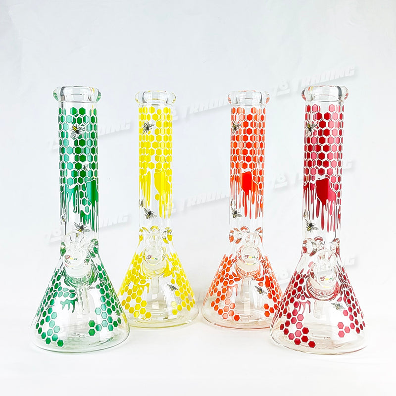 Honeycomb Decal Beaker 14inches - 4 Colors