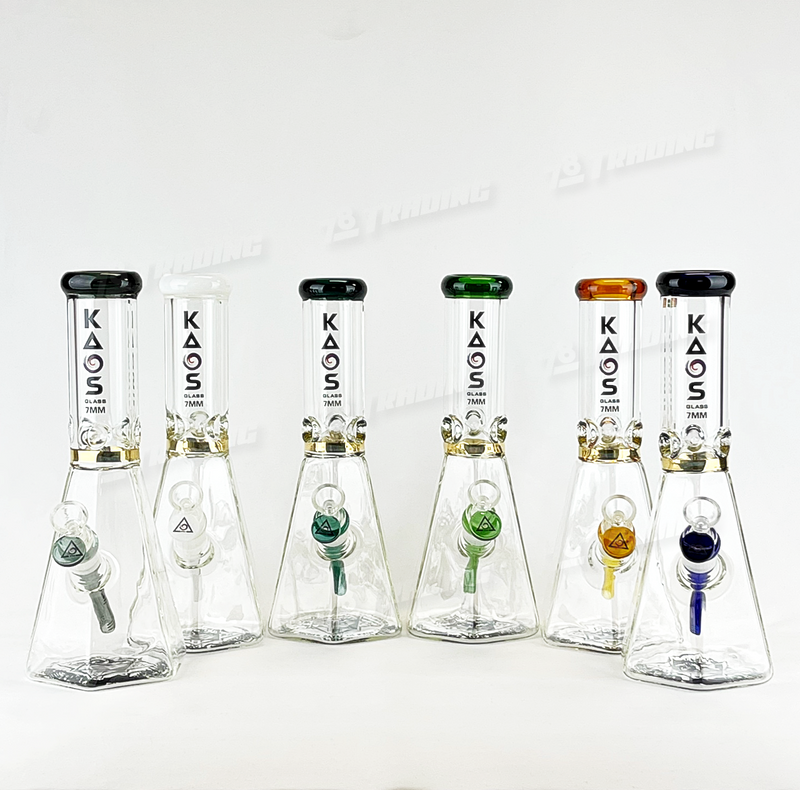 KAOS Glass Six Angle Beaker KS26 - 6 Colors