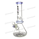 KAOS GLASS LARGE BEACKER W/ DOUBLE CROWN 12" 7mm KS27- 5 Colors