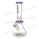 KAOS GLASS LARGE BEACKER W/ DOUBLE CROWN 12" 7mm KS27- 5 Colors